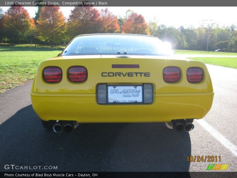 Competition Yellow / Black 1996 Chevrolet Corvette Coupe
