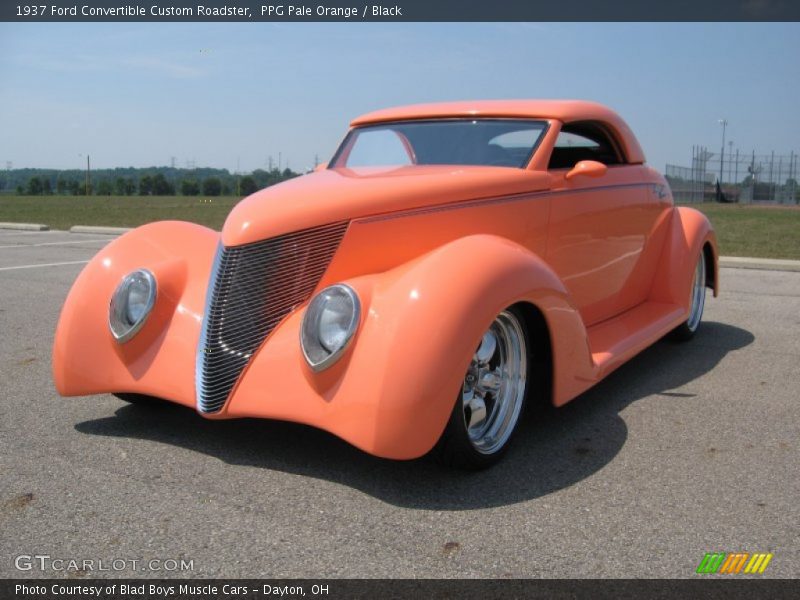 PPG Pale Orange / Black 1937 Ford Convertible Custom Roadster
