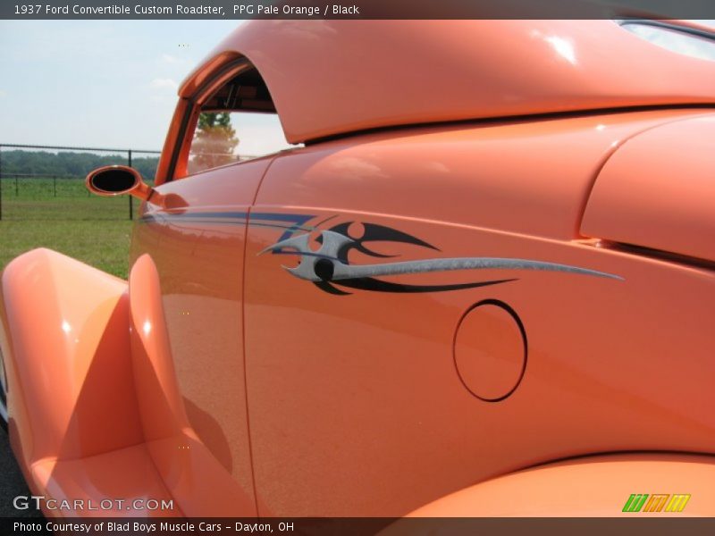 PPG Pale Orange / Black 1937 Ford Convertible Custom Roadster