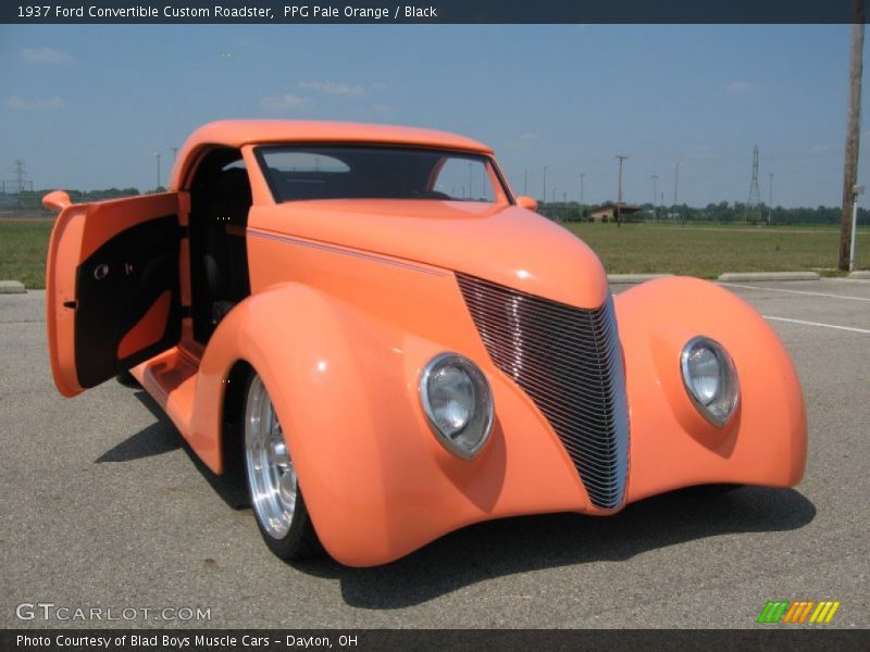 PPG Pale Orange / Black 1937 Ford Convertible Custom Roadster
