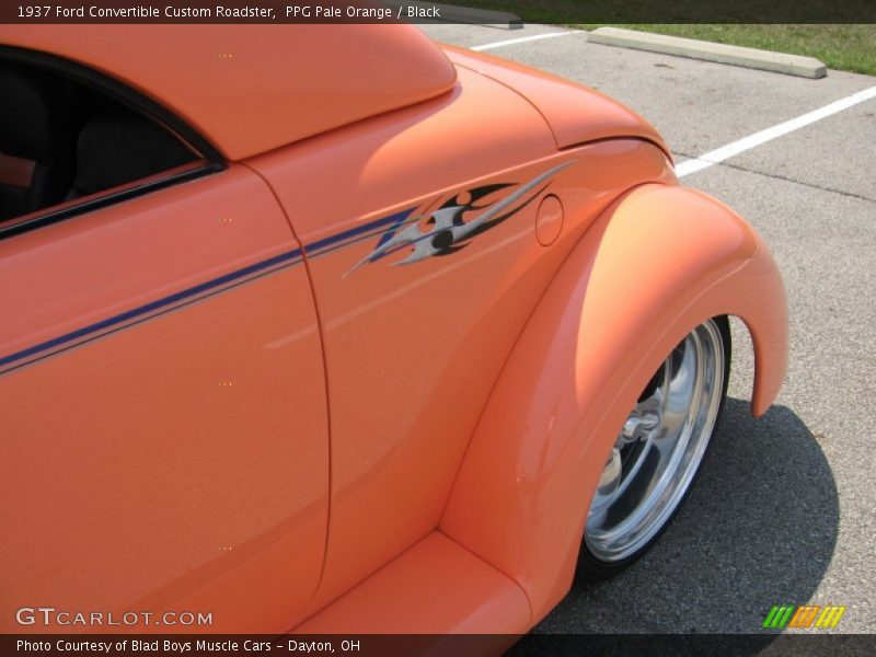 PPG Pale Orange / Black 1937 Ford Convertible Custom Roadster