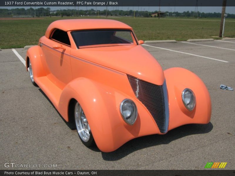PPG Pale Orange / Black 1937 Ford Convertible Custom Roadster