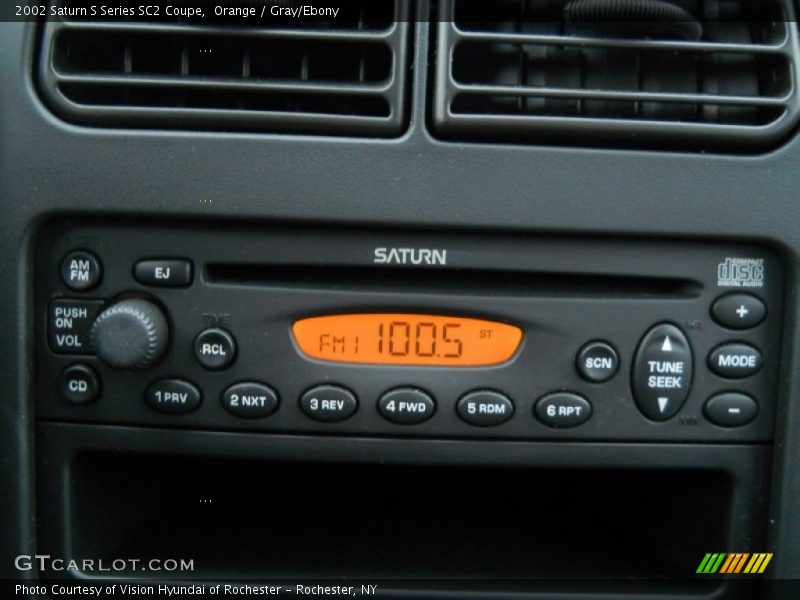 Orange / Gray/Ebony 2002 Saturn S Series SC2 Coupe