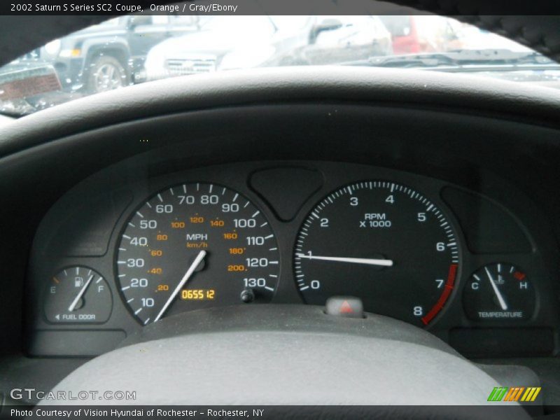 Orange / Gray/Ebony 2002 Saturn S Series SC2 Coupe
