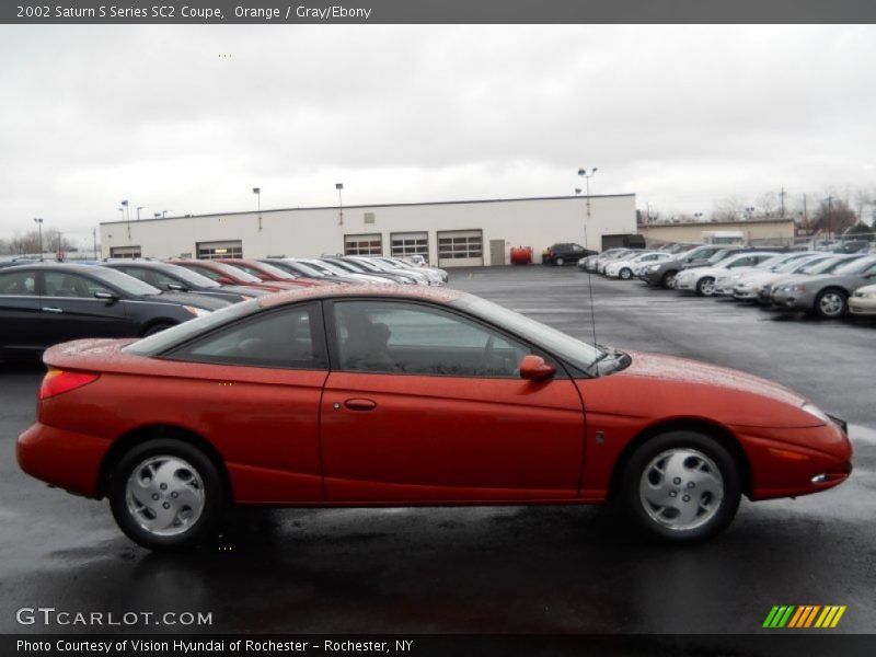 Orange / Gray/Ebony 2002 Saturn S Series SC2 Coupe