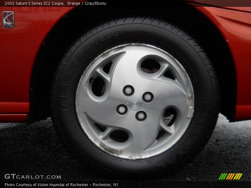 Orange / Gray/Ebony 2002 Saturn S Series SC2 Coupe