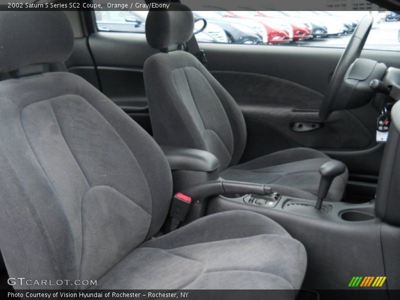Orange / Gray/Ebony 2002 Saturn S Series SC2 Coupe