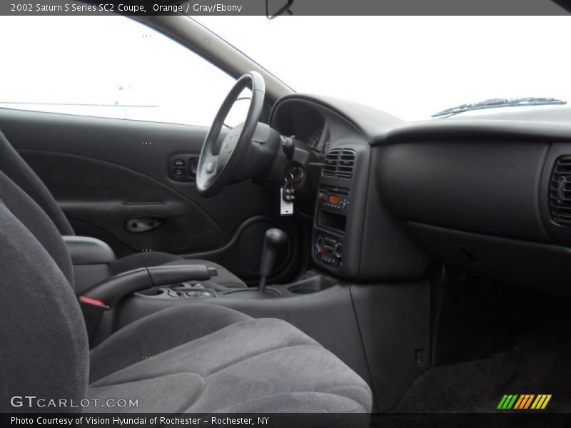 Orange / Gray/Ebony 2002 Saturn S Series SC2 Coupe
