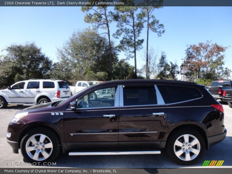 Dark Cherry Metallic / Cashmere/Ebony 2009 Chevrolet Traverse LTZ