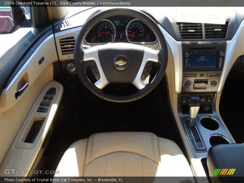 Dark Cherry Metallic / Cashmere/Ebony 2009 Chevrolet Traverse LTZ