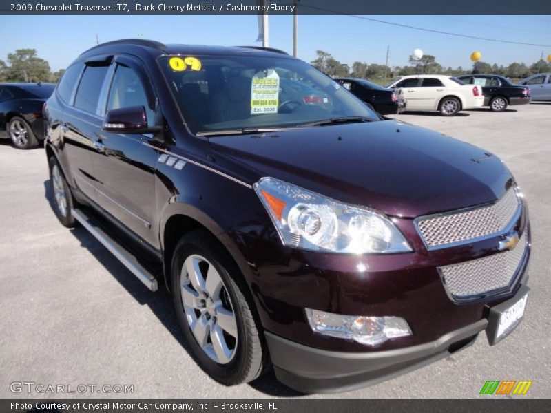 Dark Cherry Metallic / Cashmere/Ebony 2009 Chevrolet Traverse LTZ