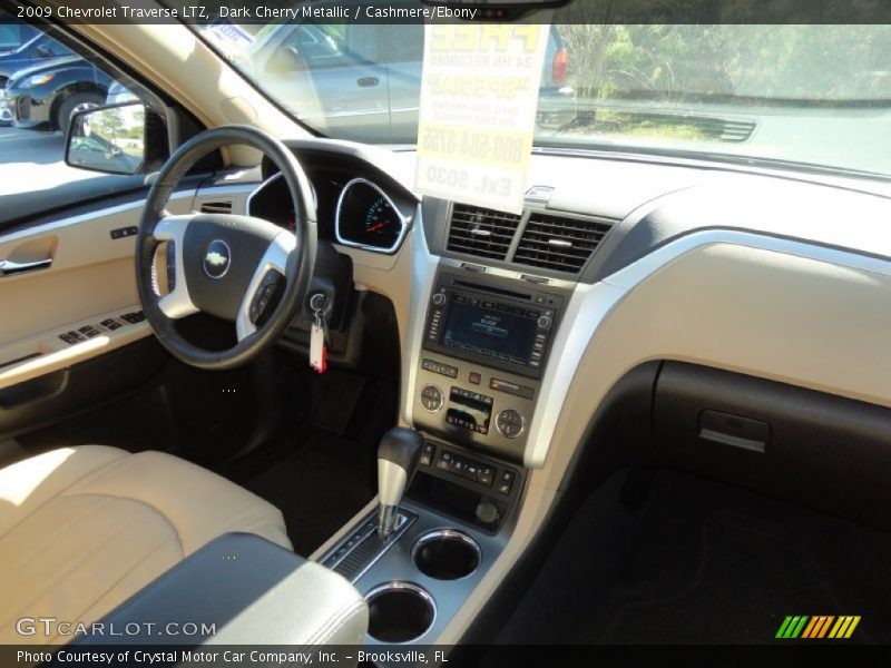 Dark Cherry Metallic / Cashmere/Ebony 2009 Chevrolet Traverse LTZ