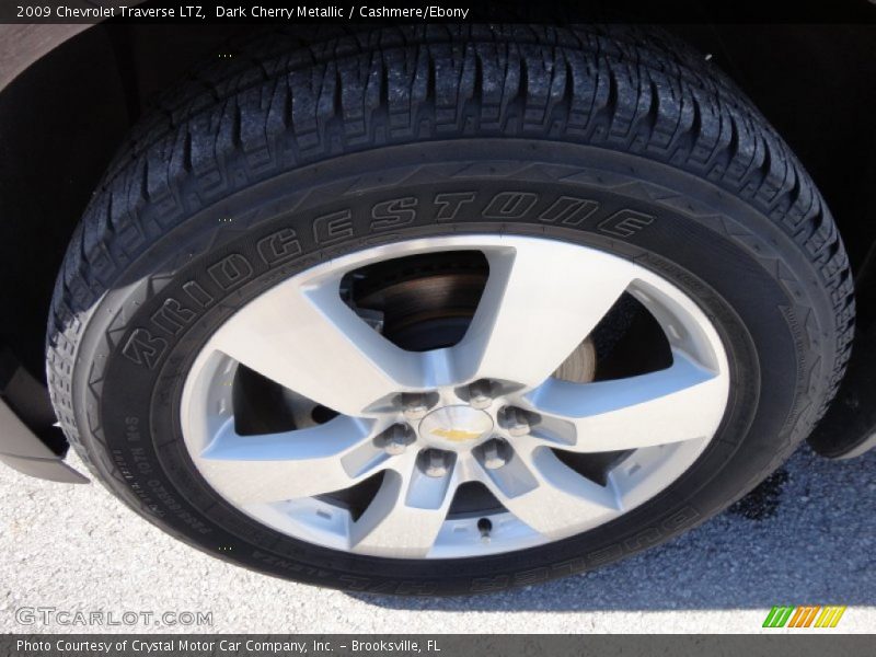 Dark Cherry Metallic / Cashmere/Ebony 2009 Chevrolet Traverse LTZ