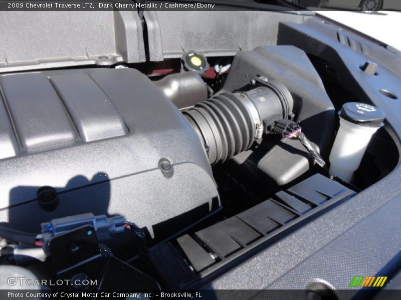 Dark Cherry Metallic / Cashmere/Ebony 2009 Chevrolet Traverse LTZ