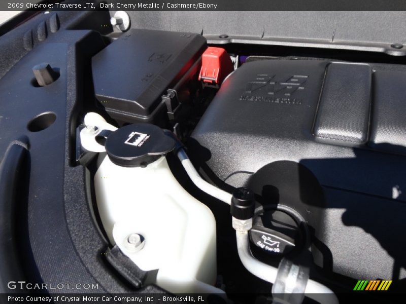 Dark Cherry Metallic / Cashmere/Ebony 2009 Chevrolet Traverse LTZ