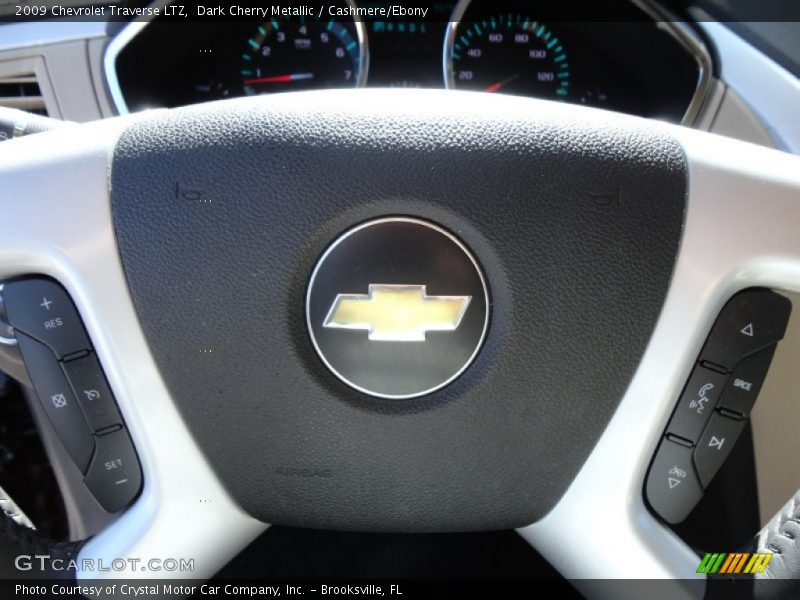 Dark Cherry Metallic / Cashmere/Ebony 2009 Chevrolet Traverse LTZ