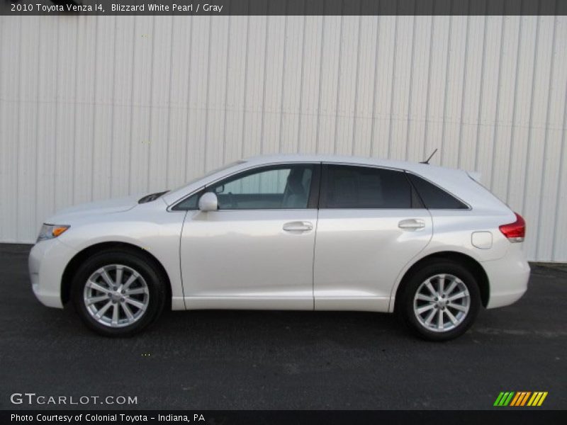 Blizzard White Pearl / Gray 2010 Toyota Venza I4
