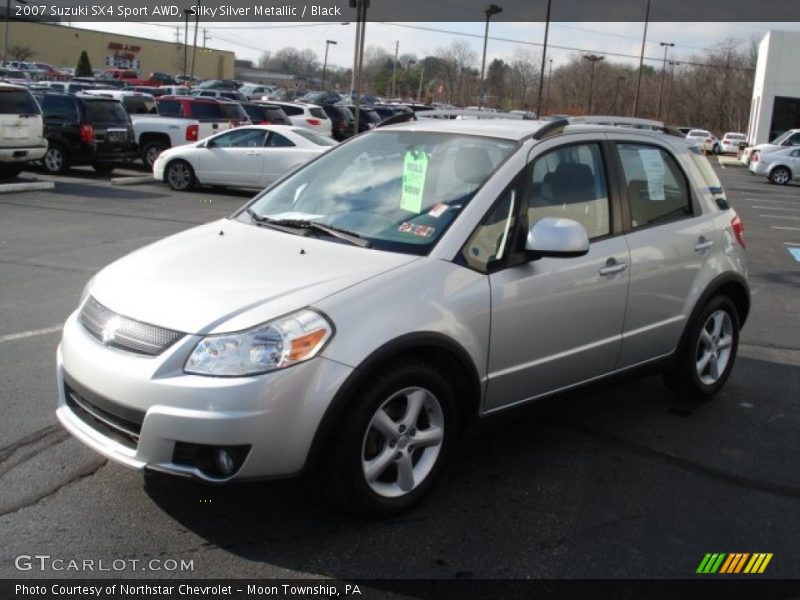 Silky Silver Metallic / Black 2007 Suzuki SX4 Sport AWD