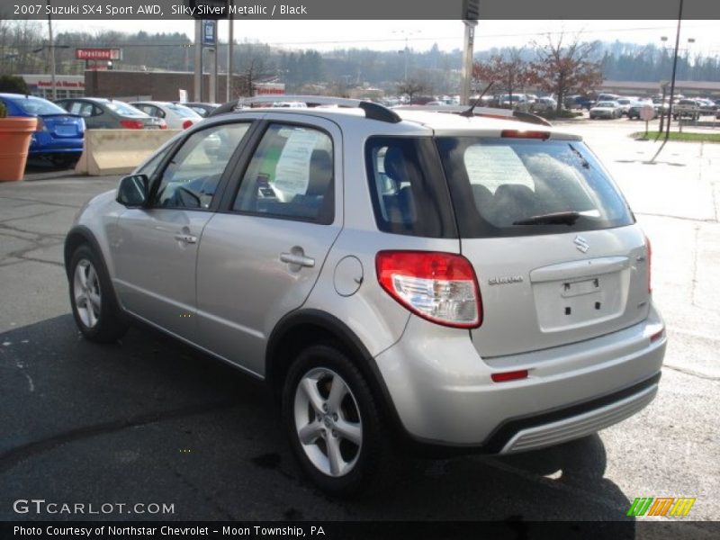 Silky Silver Metallic / Black 2007 Suzuki SX4 Sport AWD