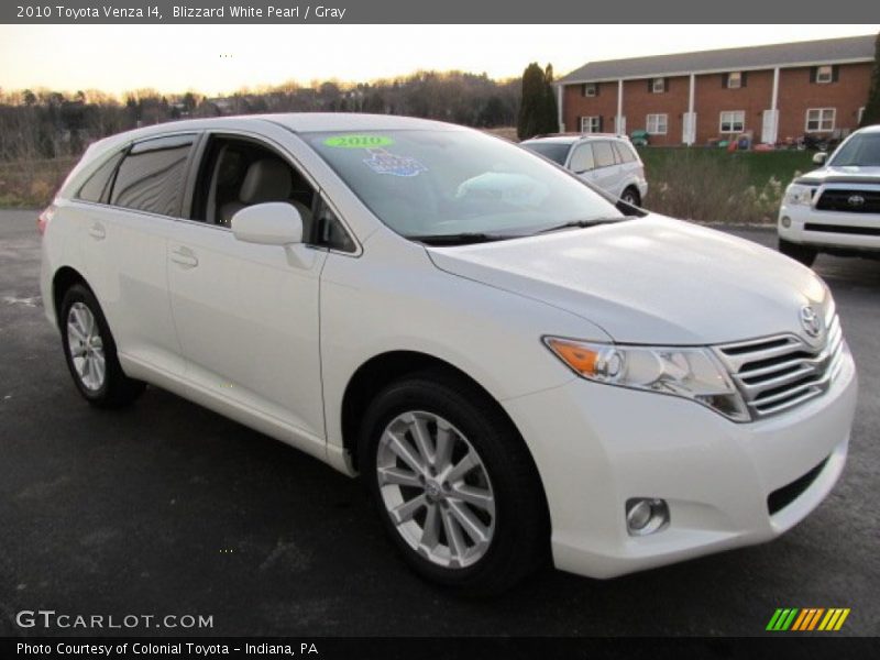 Blizzard White Pearl / Gray 2010 Toyota Venza I4