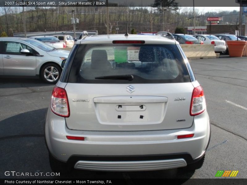 Silky Silver Metallic / Black 2007 Suzuki SX4 Sport AWD