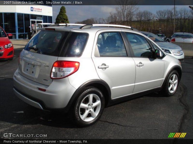 Silky Silver Metallic / Black 2007 Suzuki SX4 Sport AWD
