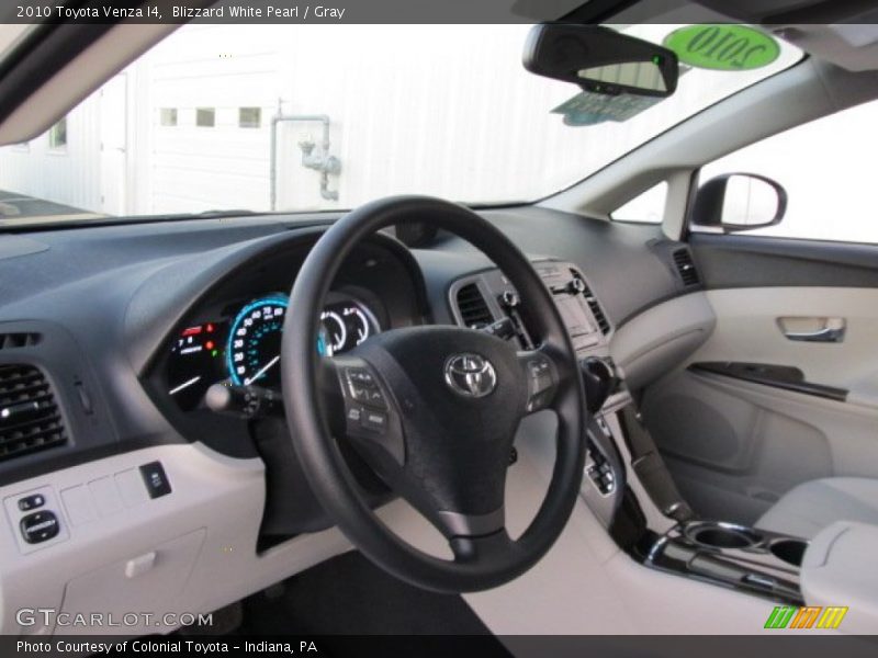 Blizzard White Pearl / Gray 2010 Toyota Venza I4
