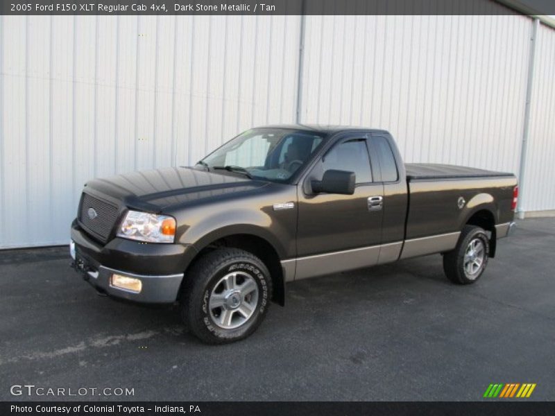 Dark Stone Metallic / Tan 2005 Ford F150 XLT Regular Cab 4x4
