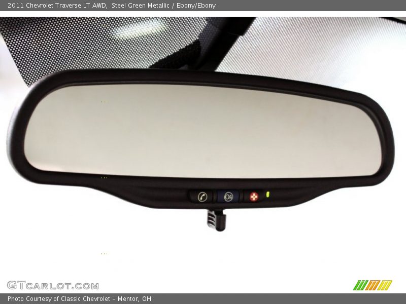 Steel Green Metallic / Ebony/Ebony 2011 Chevrolet Traverse LT AWD