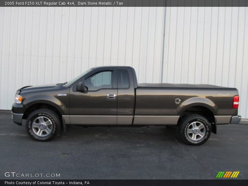 Dark Stone Metallic / Tan 2005 Ford F150 XLT Regular Cab 4x4