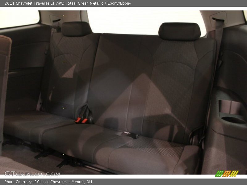 Steel Green Metallic / Ebony/Ebony 2011 Chevrolet Traverse LT AWD