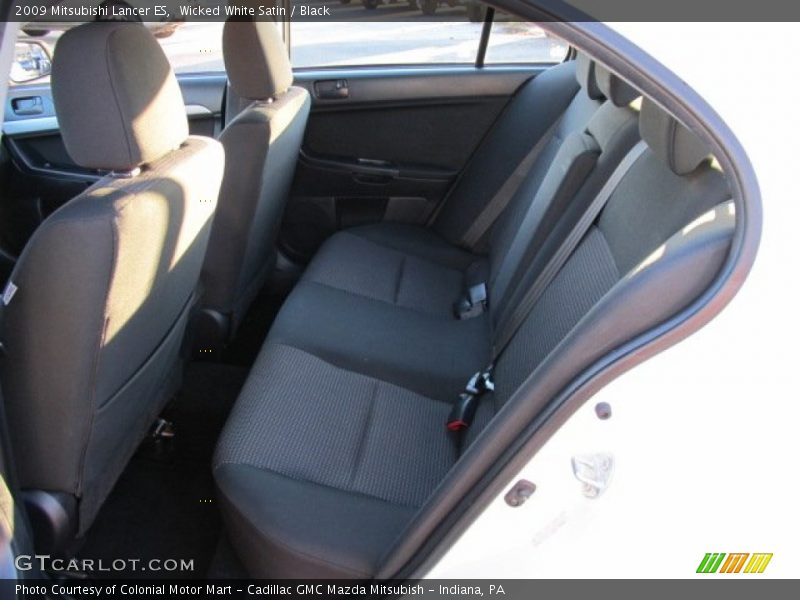 Wicked White Satin / Black 2009 Mitsubishi Lancer ES