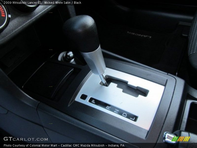 Wicked White Satin / Black 2009 Mitsubishi Lancer ES