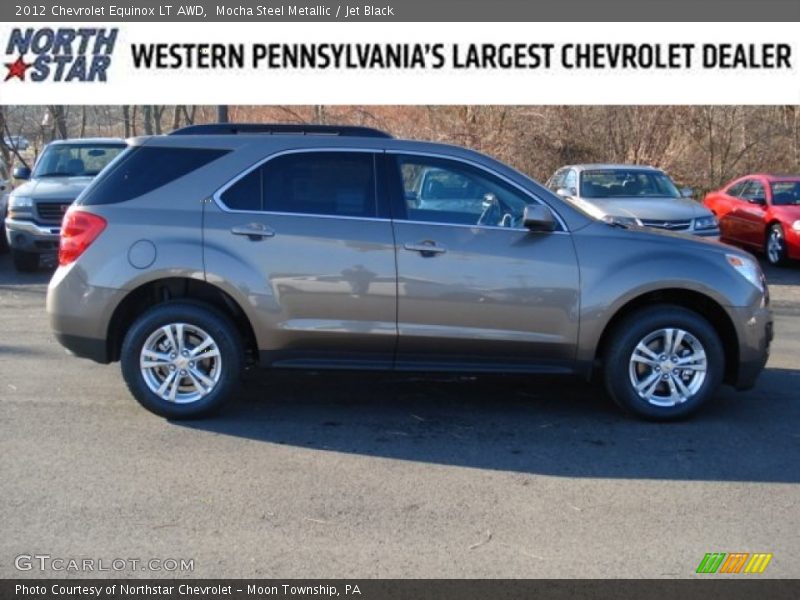 Mocha Steel Metallic / Jet Black 2012 Chevrolet Equinox LT AWD