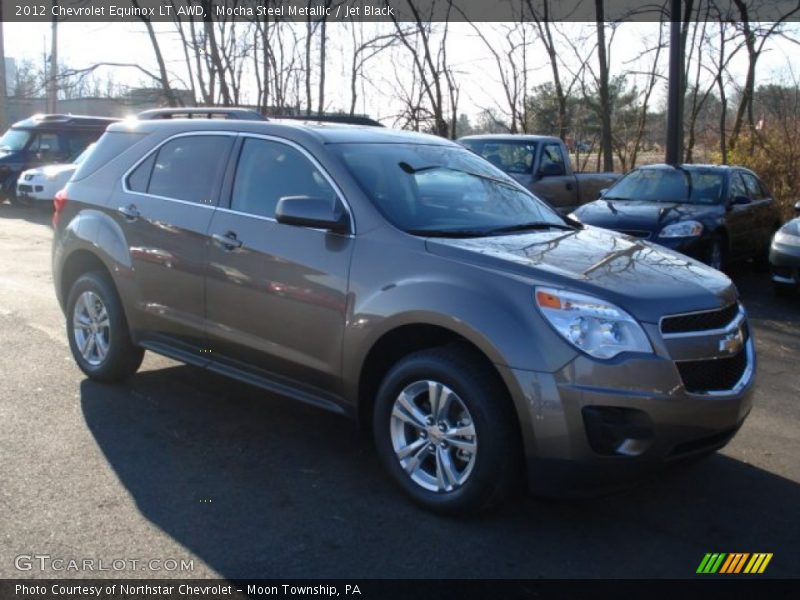 Mocha Steel Metallic / Jet Black 2012 Chevrolet Equinox LT AWD