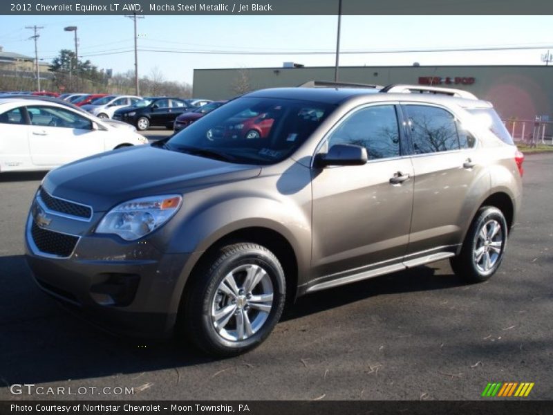 Mocha Steel Metallic / Jet Black 2012 Chevrolet Equinox LT AWD