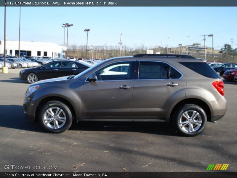Mocha Steel Metallic / Jet Black 2012 Chevrolet Equinox LT AWD