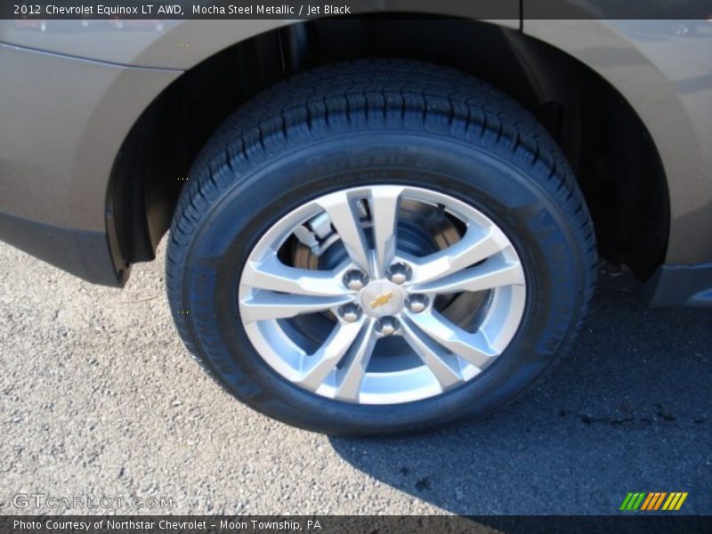 Mocha Steel Metallic / Jet Black 2012 Chevrolet Equinox LT AWD