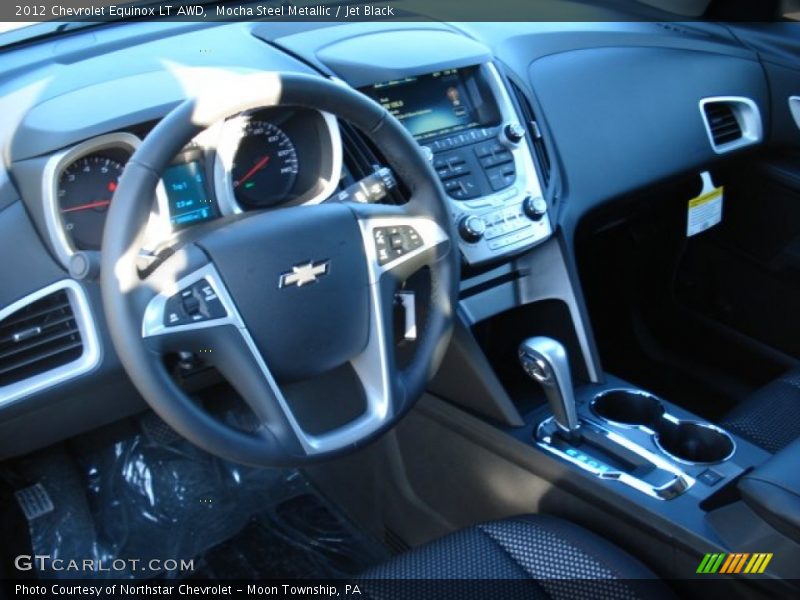 Mocha Steel Metallic / Jet Black 2012 Chevrolet Equinox LT AWD