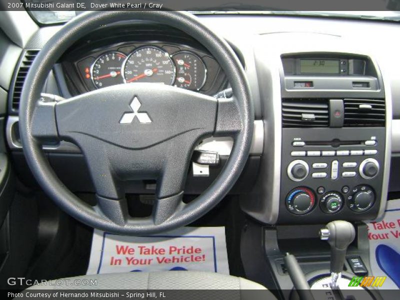 Dover White Pearl / Gray 2007 Mitsubishi Galant DE