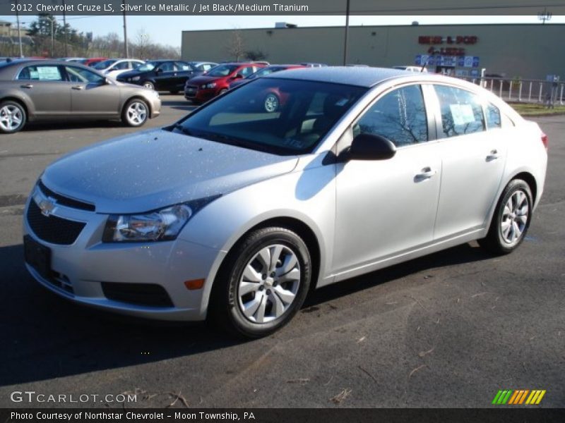 Silver Ice Metallic / Jet Black/Medium Titanium 2012 Chevrolet Cruze LS