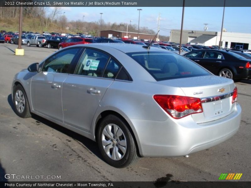 Silver Ice Metallic / Jet Black/Medium Titanium 2012 Chevrolet Cruze LS