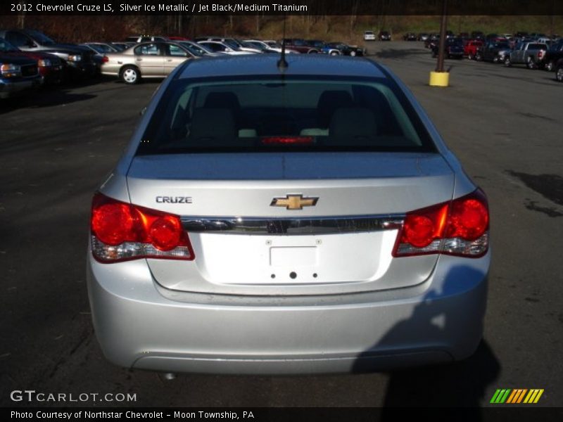 Silver Ice Metallic / Jet Black/Medium Titanium 2012 Chevrolet Cruze LS