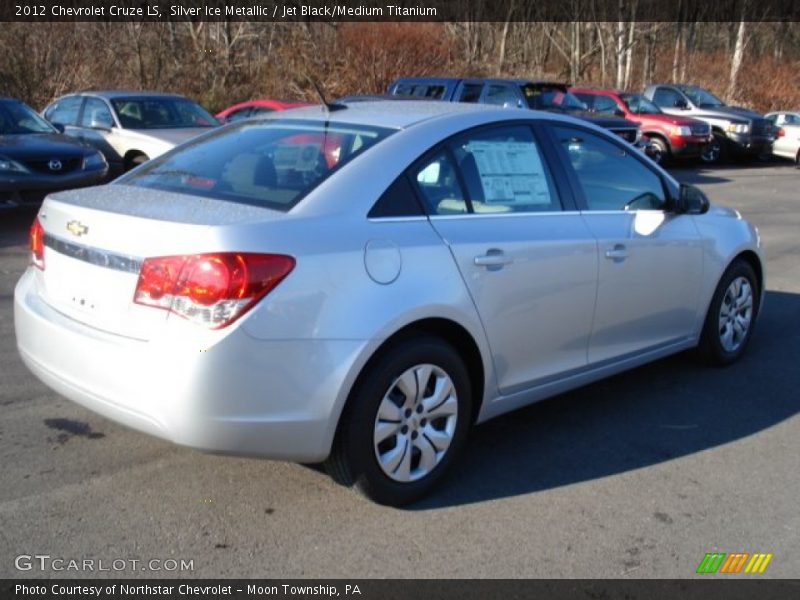 Silver Ice Metallic / Jet Black/Medium Titanium 2012 Chevrolet Cruze LS