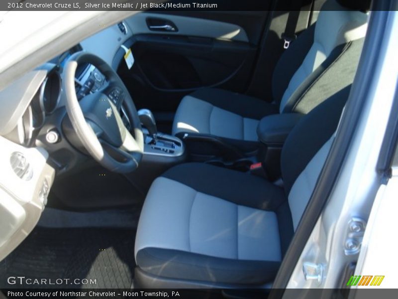 Silver Ice Metallic / Jet Black/Medium Titanium 2012 Chevrolet Cruze LS