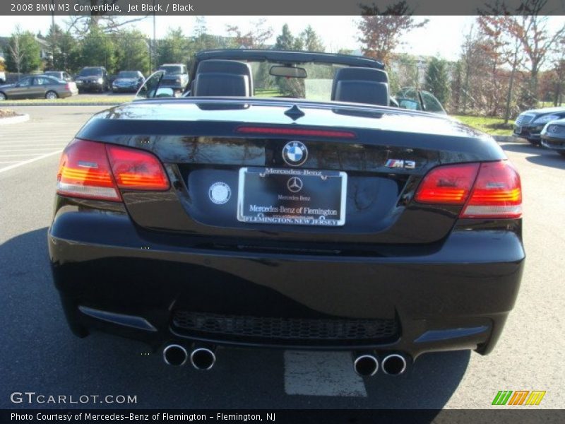 Jet Black / Black 2008 BMW M3 Convertible