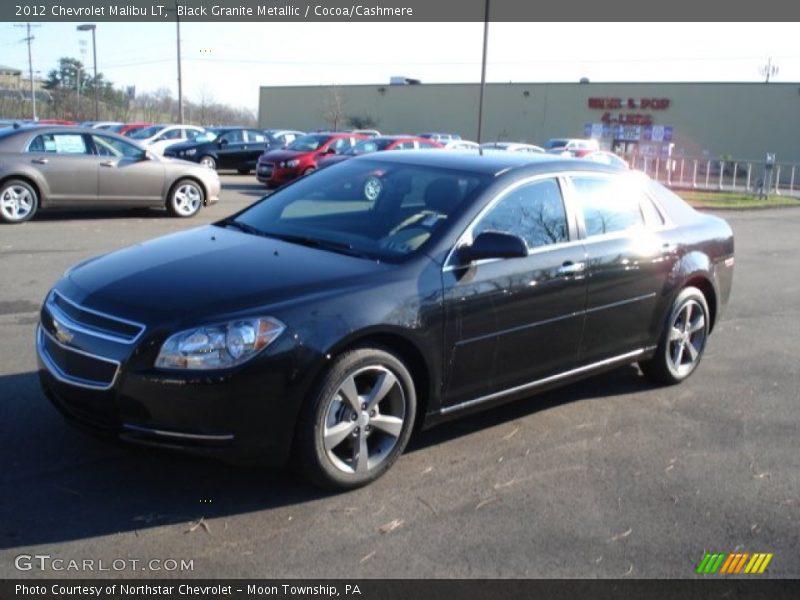 Black Granite Metallic / Cocoa/Cashmere 2012 Chevrolet Malibu LT