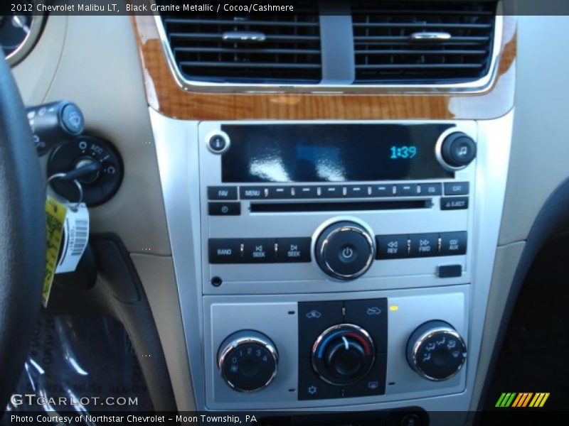 Black Granite Metallic / Cocoa/Cashmere 2012 Chevrolet Malibu LT