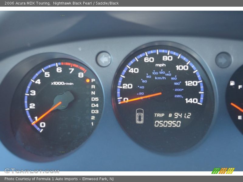 Nighthawk Black Pearl / Saddle/Black 2006 Acura MDX Touring
