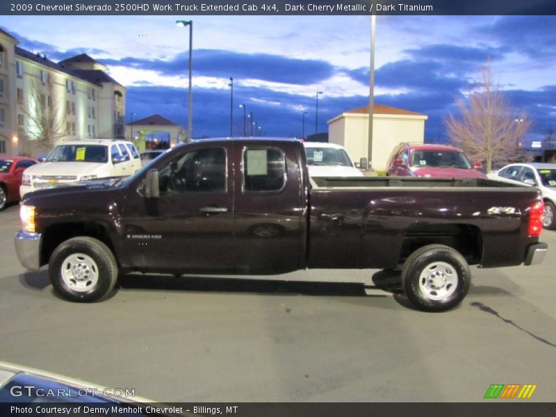  2009 Silverado 2500HD Work Truck Extended Cab 4x4 Dark Cherry Metallic